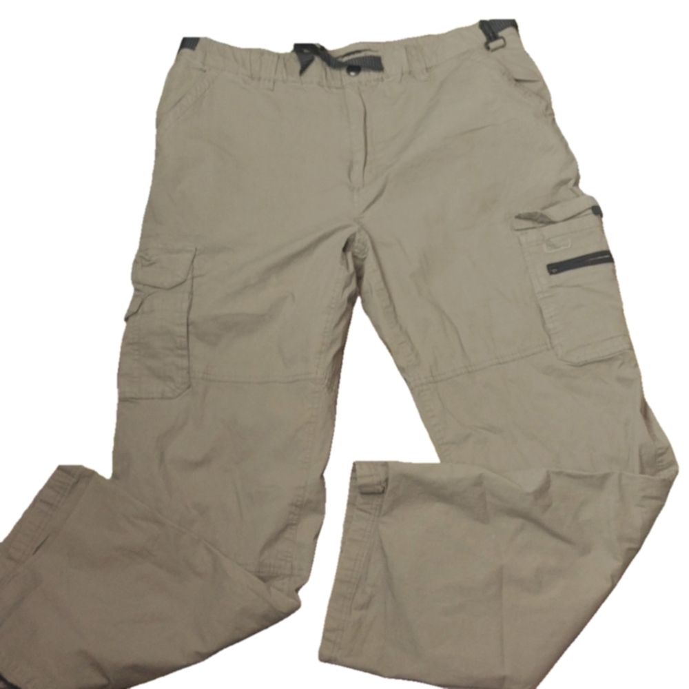 Bc clothing tan thick cargo pants size large
